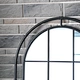 arch mirror window pane